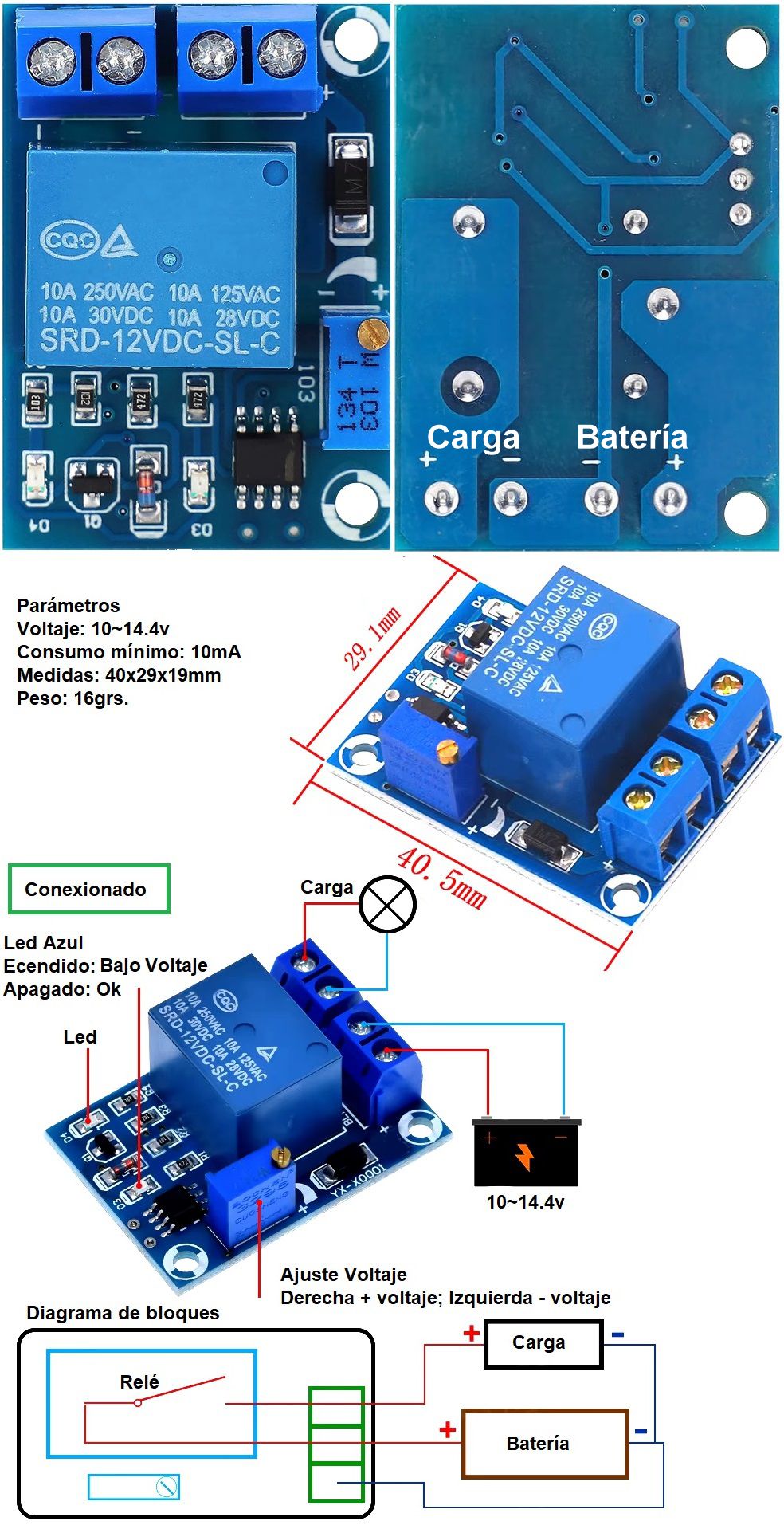 Ptoteccion desconexion de baterias-12v